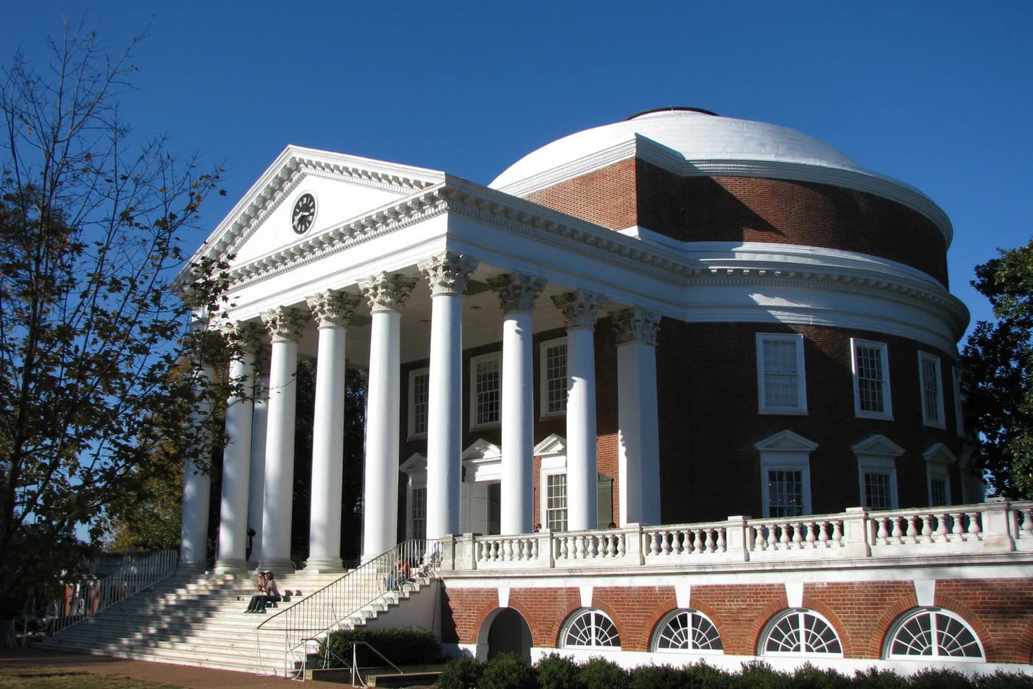 The Rotunda and its steps at the University of Virginia